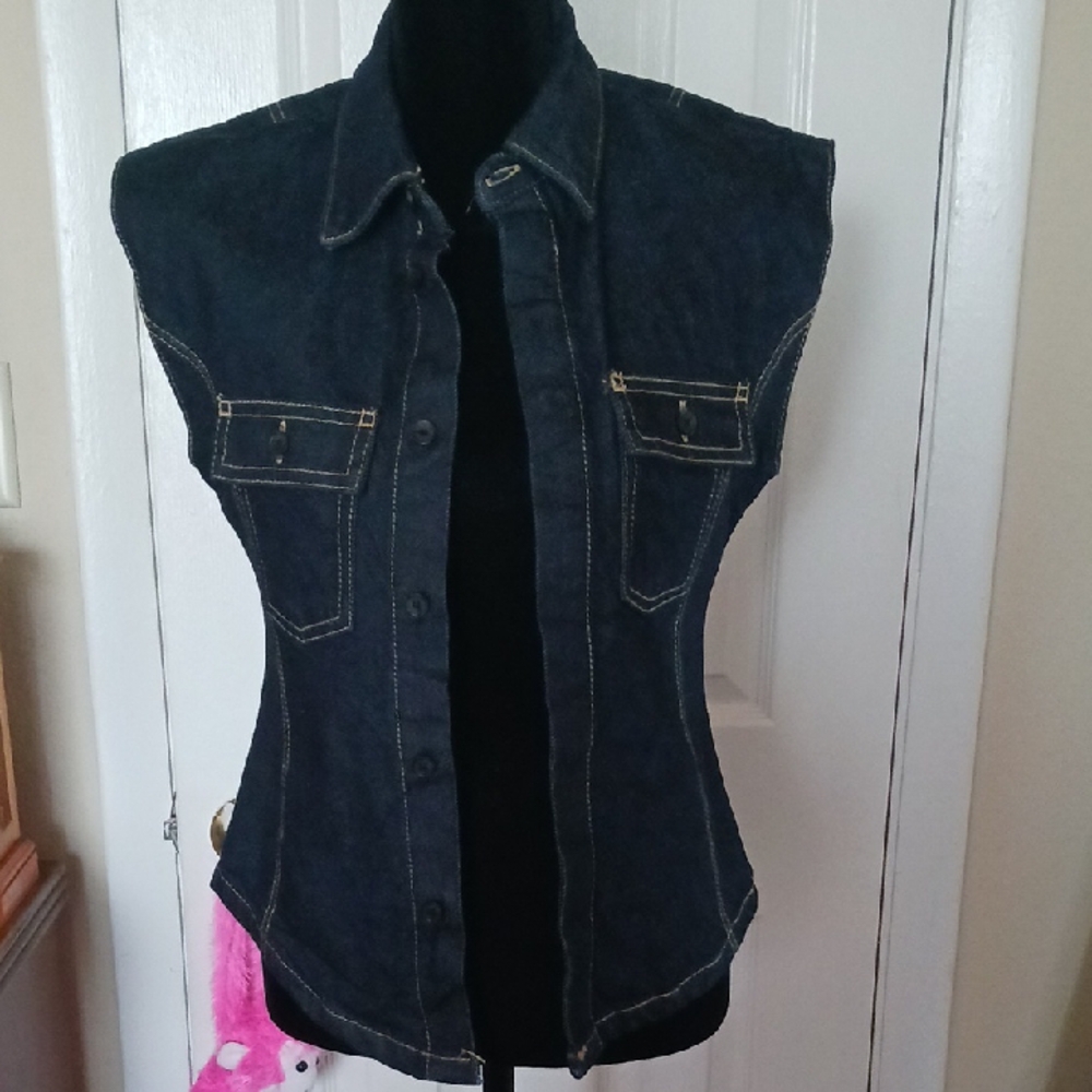 Women's Denim Jean Vest